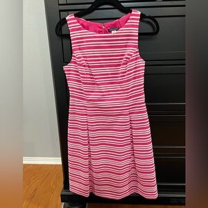 Tommy Hilfiger Women’s Size 4 Pink and white Fit and Flare